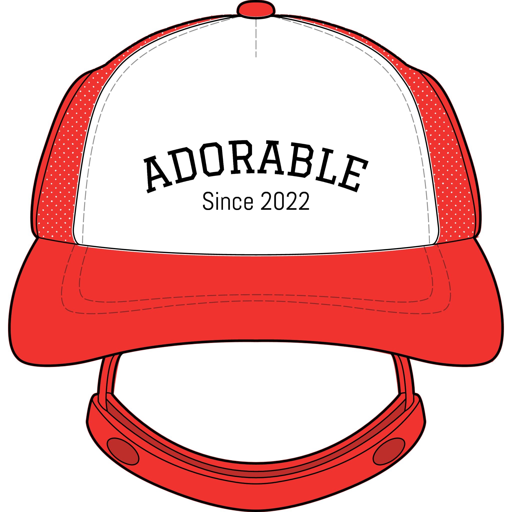 Adorable Since 2022 Trucker Hat-Custom Pet Hat