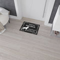 Personalized Pet Doormat - “Hold on [Pet Name] is deciding if she likes you” Heavy Duty Floor Mat