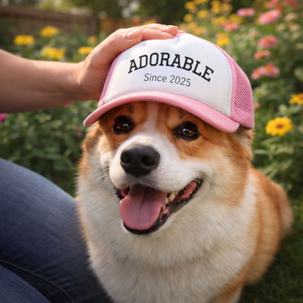 Adorable Since 2022 Trucker Hat-Custom Pet Hat
