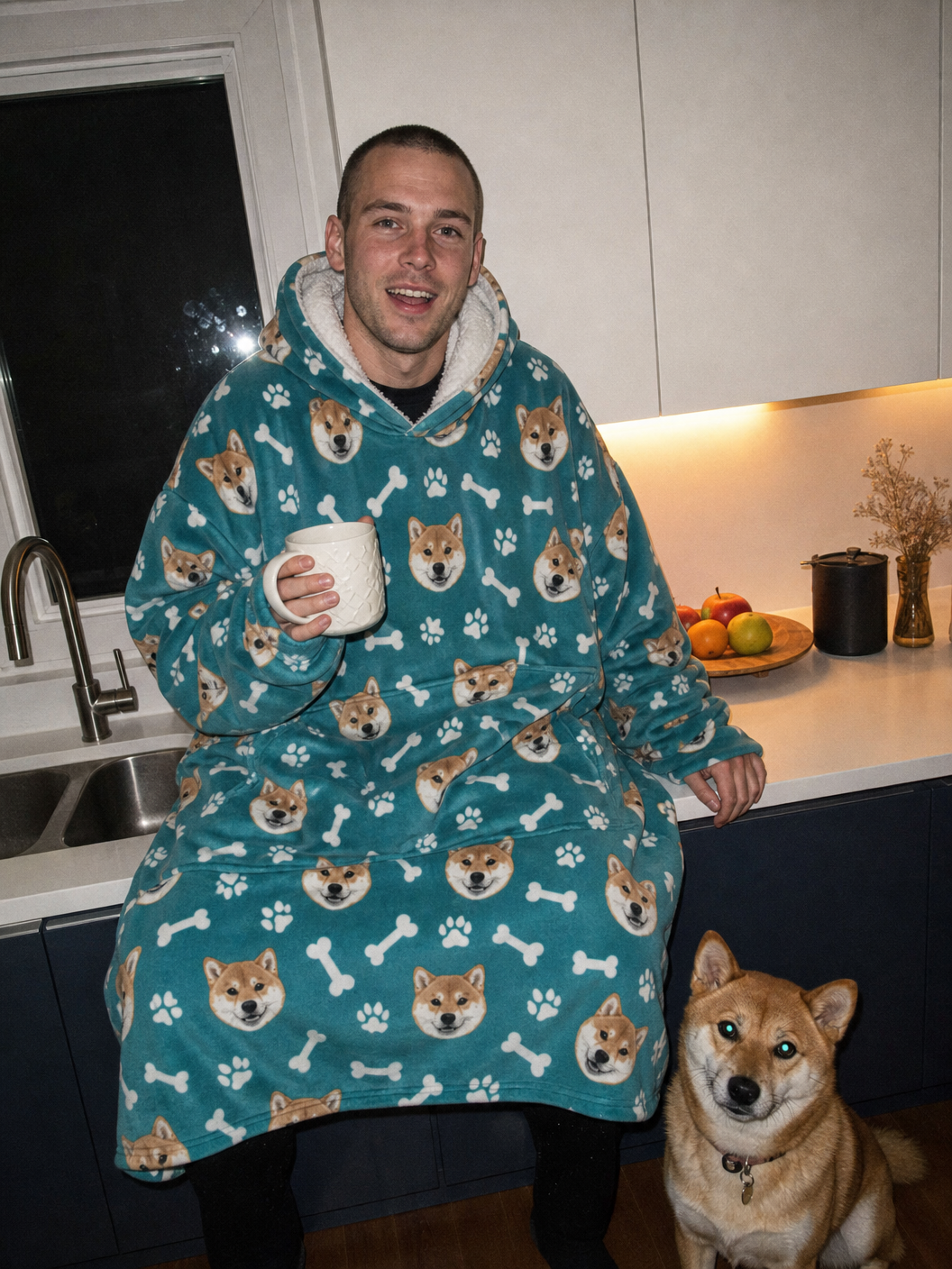 Personalised Pet Snug Hoodie Blanket